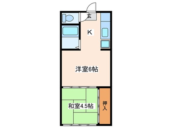 いろやハイツの物件間取画像